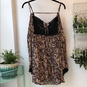 Paisley mini dress
